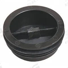 TRAP-TITE Waterless Trap Seal: 3 in Overall Dia, 1 1/4 in Overall Ht, Polypropylene/Silicone, Black (MPN 69430). Key specifications — Material: Silicone; Connection Type: Push-In; Brand: TRAP-TITE; Color: Black.
