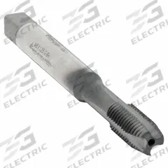 CLEVELAND Spiral Point Tap: M8x1.25 Metric, 6H, 3 Flute, Plug Chamfer, Hardlube Coated Cobalt (MPN C96041)