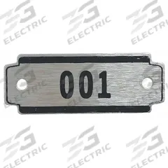 APPROVED VENDOR Numbers 26 to 50: 2 3/8 in x 7/8 in, 25 Plates, 26 to 50, Aluminum, Unfinished (MPN 2VUW1). Key specifications — Manufacturer Part Number: 2VUW1; Brand: APPROVED VENDOR; Finish: Unfinished; Material: Aluminum; Number Range: 26 to 50; Product Type: Number Plates; Color: Silver with Black Lettering.