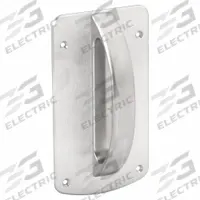 ACCURATE Door Pull: 4 1/2 in Wd, 8 1/8 in Ht, Stainless Steel (MPN CP-S-S-630). Key specifications — Material: Stainless Steel; Operation Type: Hand Pull; Brand: ACCURATE.