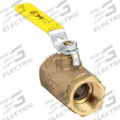 APOLLO Manual Two-Way Ball Valve: 1 in, Bronze, Straight, FNPT x FNPT, 600 psi Max. Pressure (CWP) (MPN 7010501). Key specifications — Brand: APOLLO; Handle: Lever.