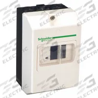 Motor Starter Enclosure: 12 Rated NEMA Enclosure, Compatible with GV2ME/TeSys GV2 (MPN GV2MC03). Key specifications — Brand: SQUARE D; Compatible with Series: GV2ME; Starter Style: IEC.