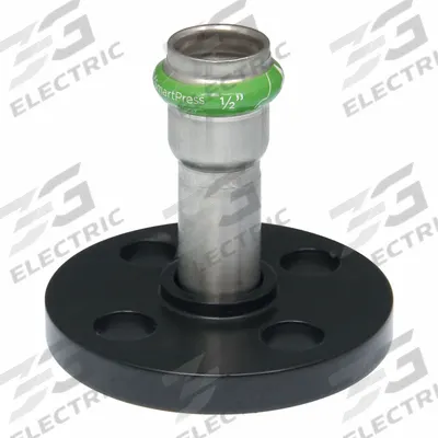 APOLLO Crimp Adapter Fitting: 3/4 in Pipe x 3/4 in Pipe Size, Press-fit x Flange - Potable Water Stainless Steel Press Flanges