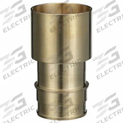 ZURN Barbed Fitting Adapter: 51/64 in ID x 1 in Pipe Size, Barbed x Cup, Brass - Expansion Brass Barbed Tube Fittings
