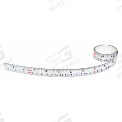 US TAPE Adhesive Backed Tape Measure: Metric/SAE, Inch/Metric, Decimal, Left to Right - Inch & Metric Adhesive Tape Measures