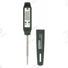 EXTECH Digital Thermometer: -40°F to 392°F /-40°C to 200°C, ±1°C/±2°F, 0.1°F /0.1°C (MPN 39240). Key specifications — Brand: EXTECH; Accuracy: ±1 °C.