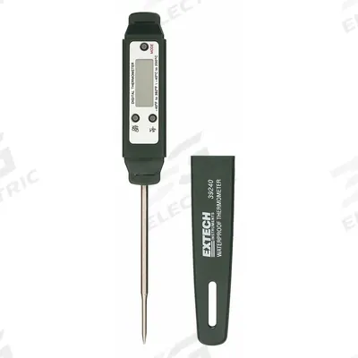 EXTECH Digital Thermometer: -40°F to 392°F /-40°C to 200°C, ±1°C/±2°F - Industrial Digital Pocket Thermometers
