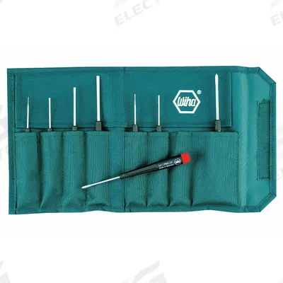 WIHA Precision Screwdriver Set: 1-10 Pieces, 8 Pieces, Phillips/Slotted Tip - Precision Screwdriver Sets