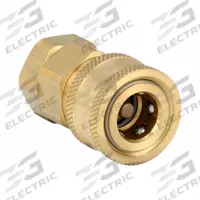 SNAP-TITE Hydraulic Quick Connect Hose Coupling: 3/8 in, Brass, 272.52 lpm Max. Flow Rate, Nitrile (MPN BVHC6-6F). Key specifications — Thread Size: 3/8"-18; Seal Material: Nitrile; Brand: SNAP-TITE.