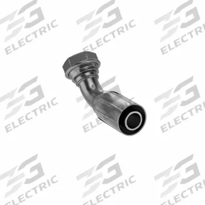 PARKER Hydraulic Crimp Fitting: Steel x Steel, 45° Elbow, -16 For Hose Dash Size - Parker Crimp Hydraulic Hose Fittings with BSPP Connection