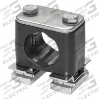 STAUFF Beta Clamp: Smooth Bore, 316 Stainless Steel Clamp, Polypropylene Cushion, For 1 Lines (MPN CRA-325.4-ACT-DP-AS-U-W5-K-642012)