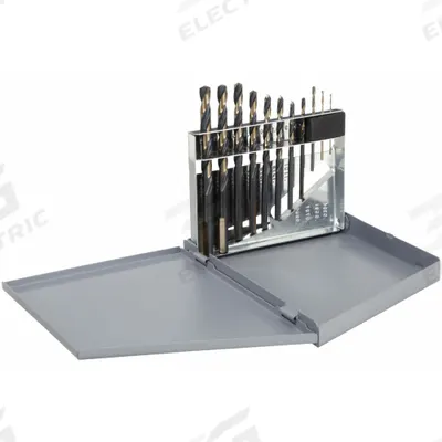 CLE-LINE Jobber Length Drill Bit Set: 11 Pc, 1 mm to 6 mm by 0.5 mm, 135° Split Point - General Purpose High-Speed Steel Jobber-Length Drill Bit Sets