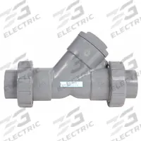 HAYWARD True Union Y Check Valve: Piston, Y-Style Valve Body, 3/4 in Pipe Size, FNPT x FNPT, CPVC (MPN YC20075TEU). Key specifications — Brand: HAYWARD.