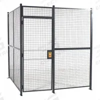 RAPIDWIRE Welded Partition Cage: 10 ft W x 20 ft D 10 ft H, Gray, 2 Sides, Powder-Coated (MPN 1020102W). Key specifications — attr1283235: Yes; attr1283272: RAPIDWIRE; attr1283267: Welded; attr1283268: Complete Wire Security Cages; attr1283246: Keyed Different Cylinder; attr1283240: Out; attr1283243: Yes; attr1283254: No.