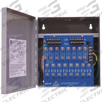 ALTRONIX Power Supply 16Fuse 24Vac @ 12.5A: Power Supply - Power Supply Boards with Enclosures