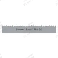 STARRETT Band Saw Blade: Bi-Metal, Intenss(TM) PRO-DIE, 12 ft 7 in, Hook Cutting Edge, 8/12 (MPN 99165-12-07). Key specifications — attr1211722: 12 ft 7 in; attr1099499: 8/12.