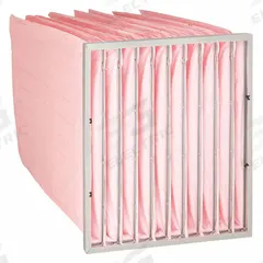GRAINGER Pocket Air Filter: 24 in x 24 in x 30 in, MERV 13, Pink, Synthetic, 10 Pockets (MPN 3XJ76). Key specifications — Display Sell UOM: EA; Brand: GRAINGER; Media Material: Synthetic; Performance Rating: MERV 13.