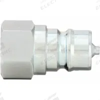 PARKER Hydraulic Quick Connect Hose Coupling: 1/4 in Coupling Size, Steel, 11.36 lpm Max. Flow Rate (MPN 6602-4-4). Key specifications — Body Material: Steel; Thread Size: 1/4"-18; Brand: PARKER.