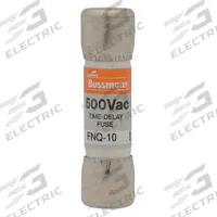 BUSSMANN Fuse: FNQ Series, Midget, Time-Delay, 400 mA, 500 V AC, 13/32 in x 1 1/2 in, Non-Indicating (MPN FNQ-4/10). Key specifications — Series: FNQ; Brand: BUSSMANN.