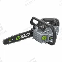 EGO Battery-Powered Chainsaw: 12 in Bar Lg, Top Handle, Auto Chain Oiler, 56 V, Includes: Tool Only (MPN CSX3000). Key specifications — Brand: EGO.