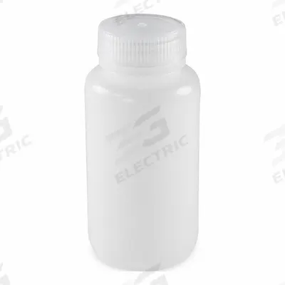 GLOBE SCIENTIFIC Dispensing Bottle: HDPE, 250 mL, 8.45 fl oz, Closure Included, Colorless - HDPE Wide Mouth Round Lab Bottles