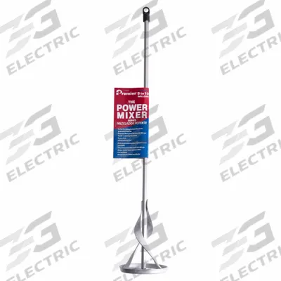 PREMIER Paint Mixing Paddle: Paint, 7/16 in Shaft Dia., 1/2 in Compatible Chuck Size - Paint Mixer Attachments