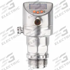 IFM Indicating Pressure Transmitter: 1 in BSPP, -1 bar to 25 mbar, 100 mA DC/2 VDC, IP67/IP68/IP69K (MPN PI1703). Key specifications — Brand: IFM; Accuracy: ±.2; Fitting Material: 17-4PH Stainless Steel/316 Stainless Steel; Pressure Range: -1 bar to 25 mbar.