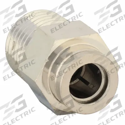 APPROVED VENDOR Push-Fit Adapter Fitting: 1/4 in OD x 1/4 in Pipe Size - Nickel-Plated Brass Tube Fittings