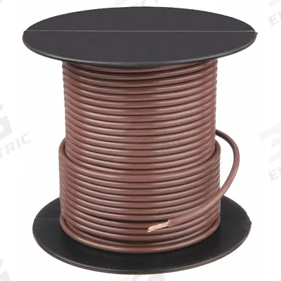 GROTE Primary Automotive Wire: GPT, 100 ft, 1 Conductor, 18 AWG, Brown, 60 V Volt - PVC-Insulated General Purpose Primary Wires