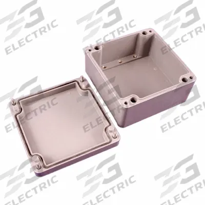HAMMOND Enclosure: Polyester, 6 in x 6 in x 4 in, NEMA 4/4X, Solid Cover - Nonmetallic Enclosures