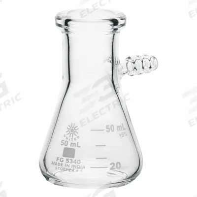 APPROVED VENDOR Filtering Flask: 50 mL, Colorless, Conical - Glass Filtering Flasks
