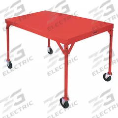 DAYTON Work Table: Fixed Ht, Steel, 54 in x 30 in, 300 lb Overall Load Capacity (MPN 1DE92). Key specifications — Unit Type: Not Expandable or Modular; Assembly: Unassembled; Wheel Material: Rubber; Frame Material Finish: Powder Coated; Mobility: Casters; Height Adjustability: Fixed Height; Included Components: No Additional Components; Brand: DAYTON.
