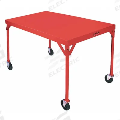 Dayton Work Table: Fixed Ht, Steel, 54 in x 30 in - Steel-Top Mobile Worktables