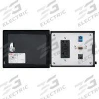 NVENT HOFFMAN Data Interface Port: Steel, 120V Duplex Receptacle/9-Pin D-Sub/RJ45, 5 A Reset (MPN HDP5ETHDH). Key specifications — Manufacturer Part Number: HDP5ETHDH; Brand: NVENT HOFFMAN; Resets: 5 A Reset; IP Rating: IP66; Panel Configuration: 120V Duplex Receptacle; Panel Terminations: 9-Pin D-Sub Terminal Block.