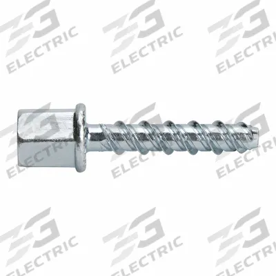 DEWALT Rod Anchor: 1 1/2 in Overall Lg, 1/4 in Screw Size, Steel, Zinc Plated - Rod Hangers for Concrete
