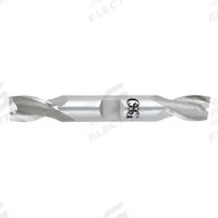 OSG Square End Mill: Cobalt, Double End, 2 Flute, 14 mm Mill Dia, 28.57 mm LOC, 114.3 mm OAL (MPN 5821300)