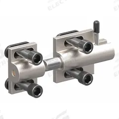 Deadbolt Latch: 1 1/2 in x 1 1/2 in x 2 1/2 in, 10 Series/15 Series, Silver, Anodized, Aluminum (MPN 2107). Key specifications — Brand: 80/20; Latch Type: Deadbolt; Material: Aluminum; Product Type: Deadbolt Latch; Finish: Anodized; Includes Fasteners: Yes; System of Measurement: Inch; For Extrusion Profile Type: Single.