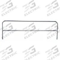 GARLOCK SAFETY SYSTEMS Guardrail: 5 ft x 3 3/8 ft, 18 3/4 in Mid-Rail Ht, Permanent, Guardrail, Gray (MPN 404656G). Key specifications — Fold-Down Capable: No; Guardrail Component: Guardrail; Material: Steel; Color: Gray; For Use With: 407724; Installation Type: Permanent; Sub-brand: RailGuard 200(TM); Brand: GARLOCK SAFETY SYSTEMS.