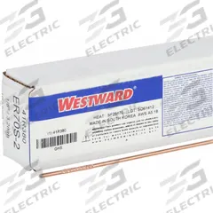 WESTWARD TIG Welding Rod: Carbon Steel, ER70S-2, 1/8" x 36", 10 lb (MPN 41R380). Key specifications — Brand: WESTWARD; Yield Strength (As Welded): 58 ksi; Tensile Strength (As Welded): 70 ksi.