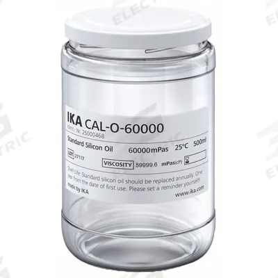 IKA Silicon Oil: 60,000 cps Viscosity, 500 mL Volume - Viscometer Calibration Standards