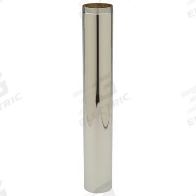 ZURN Tailpiece: Brass, Chrome, Silver, 1 1/4 in Nominal Pipe Size, 8 in Overall Lg - Tailpieces