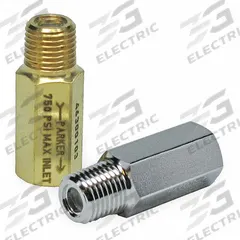 PARKER Safety Relief Valve: MNPT x FNPT, 1/4 in x 1/4 in, 316 Stainless Steel, -30°F to 400°F (MPN VR744MF1SV). Key specifications — Brand: PARKER.