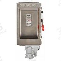 SIEMENS Safety Switch: Fusible, 30 A, Three Phase, 600V AC, 304 Stainless Steel, Indoor/Outdoor (MPN HF361SCH). Key specifications — Brand: SIEMENS; Compatible Plug Series: Crouse-Hinds Arktite.