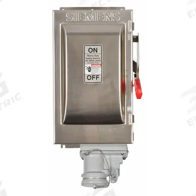 Siemens Safety Switch: Fusible, 30 A, Three Phase, 600V AC, 304 Stainless Steel - Fusible Safety Switches