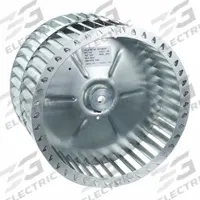 Blower Wheel: Forward-Curved, 9 7/8 in Dia, 7 in W, CCW Hub End, Steel Wheel, 2 Inlets, 1/2 in Bore (MPN FC987-700D L). Key specifications — Manufacturer Part Number: FC987-700D L; Brand: REVCOR; Product Type: Blower Wheel; Rotation: CCW Hub End.