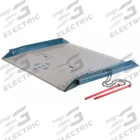 BLUFF Dock Board: 15,000 lb Load Capacity, 60 in Overall Lg, 78 in Overall Wd, Diamond Treadplate (MPN 15C7860). Key specifications — Material: Steel; Brand: BLUFF.