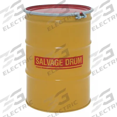 APPROVED VENDOR Salvage Drum: Steel, 55 gal, Bolt Ring, 18 ga / 16 ga / 18 ga, Salvage Drum - Steel Salvage Drums
