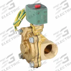 REDHAT Solenoid Valve: 2-Way, Normally Closed, 1 in Pipe Size, 110V AC/120V AC, Watertight, NBR Seal (MPN HT8210G004). Key specifications — Pipe Size: 1 in; Voltage: 120V AC; Brand: REDHAT; Coil Enclosure: Watertight.