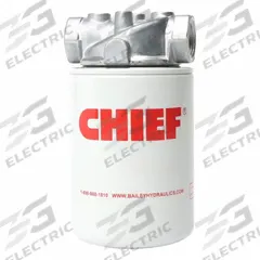 CHIEF Return Line Hydraulic Filter: 25 gpm Max. Flow, 250 psi Max. Pressure, Paper (MPN 226006). Key specifications — attr95846: Paper; attr98907: CHIEF; attr95844: 10.