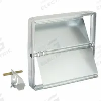 7.75"H-W 2"L Squ Manual Balancing Dampr: 7 3/4 in H, 7 3/4 in W, 1 7/8 in L, Steel (MPN 22CV78). Key specifications — Includes: Locking Manual Quadrant; Brand: DAYTON; Maximum Air Velocity: 2000 fpm; Mounting Position: Vertical.